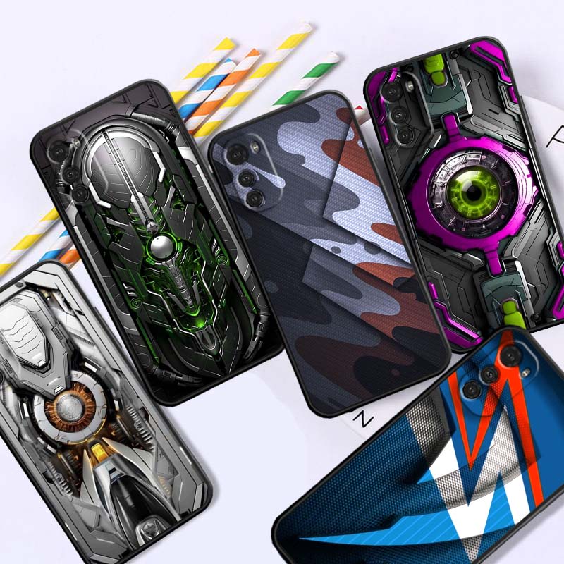 Креативные роскошные художественные узоры Для Motorola G85 Edge 50 G24 G35 G14 G04 40 G72 G34 G G54 G13 G32 5G Черный чехол для телефона