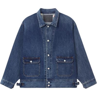 Levis Куртка джинсовая мужская свободного кроя на пуговицах с длинным рукавом A7150-0004