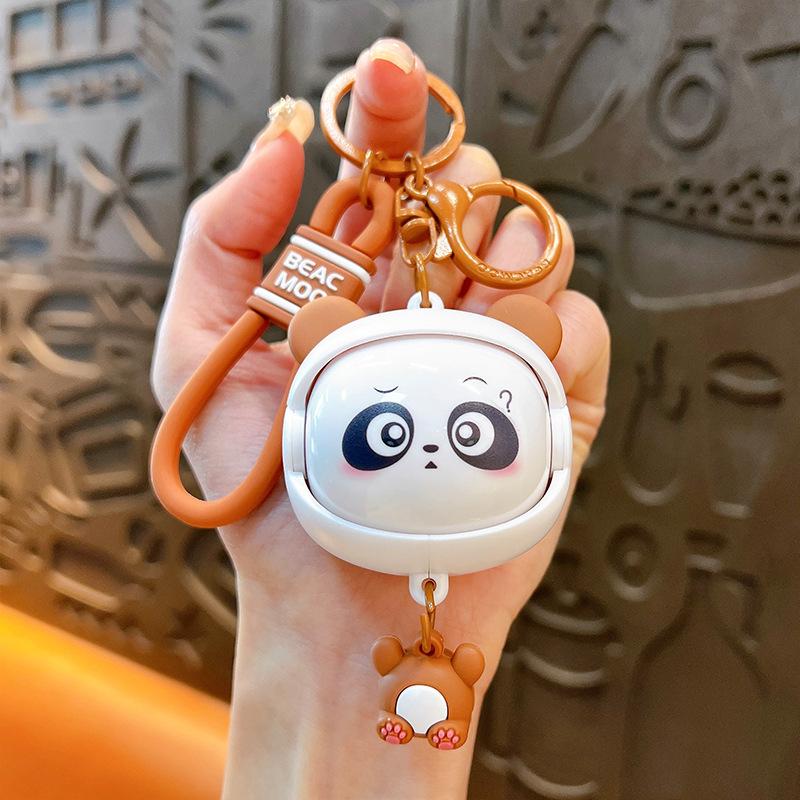 Брелок для ключей с изображением мультяшного лица, подвеска для школьного портфеля, креативная кукла, брелок для ключей, детская игрушка