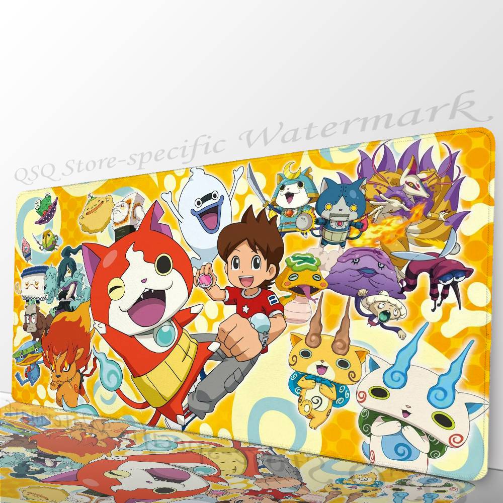 Игровой коврик для мыши Y-Yo-kai Watch, противоскользящий, подходит для офисных компьютеров, ноутбуков, игровых столов для киберспорта, XXL для клавиатуры