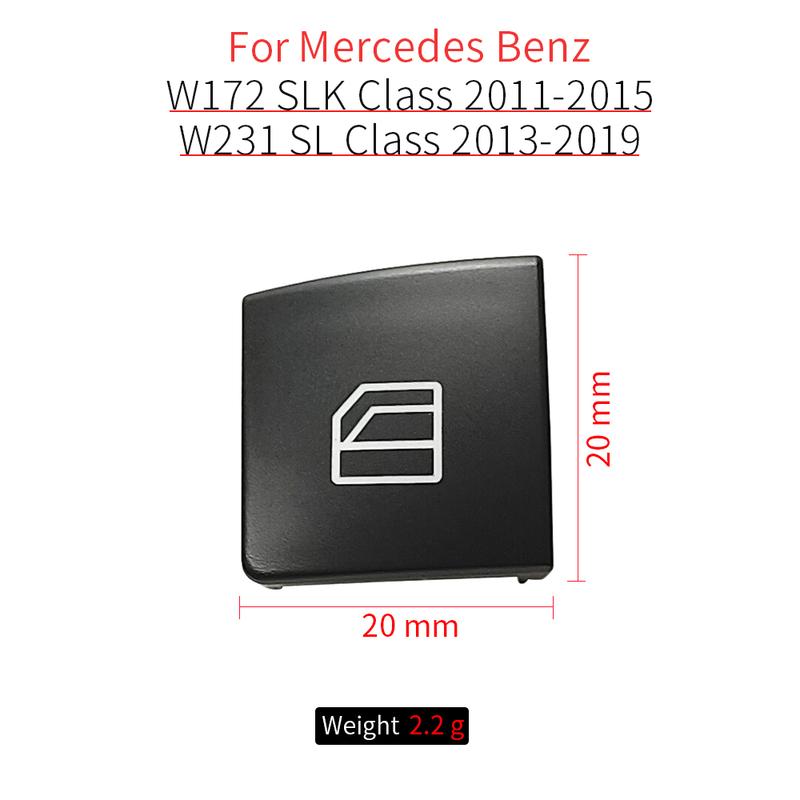 For Mercedes W172 W231 Class Car Electric Power Master Window Switch Button Cover Cap For  Benz SLK200 SLK300 Sl 350 SL400 SL500