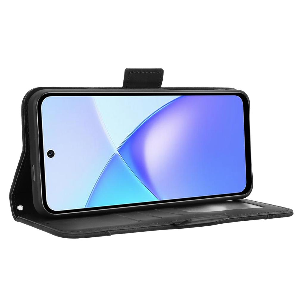 For TECNO Pop 10/Infinix Smart 10 Leather Case Phone Wallet Cover with Multiple Card Slots