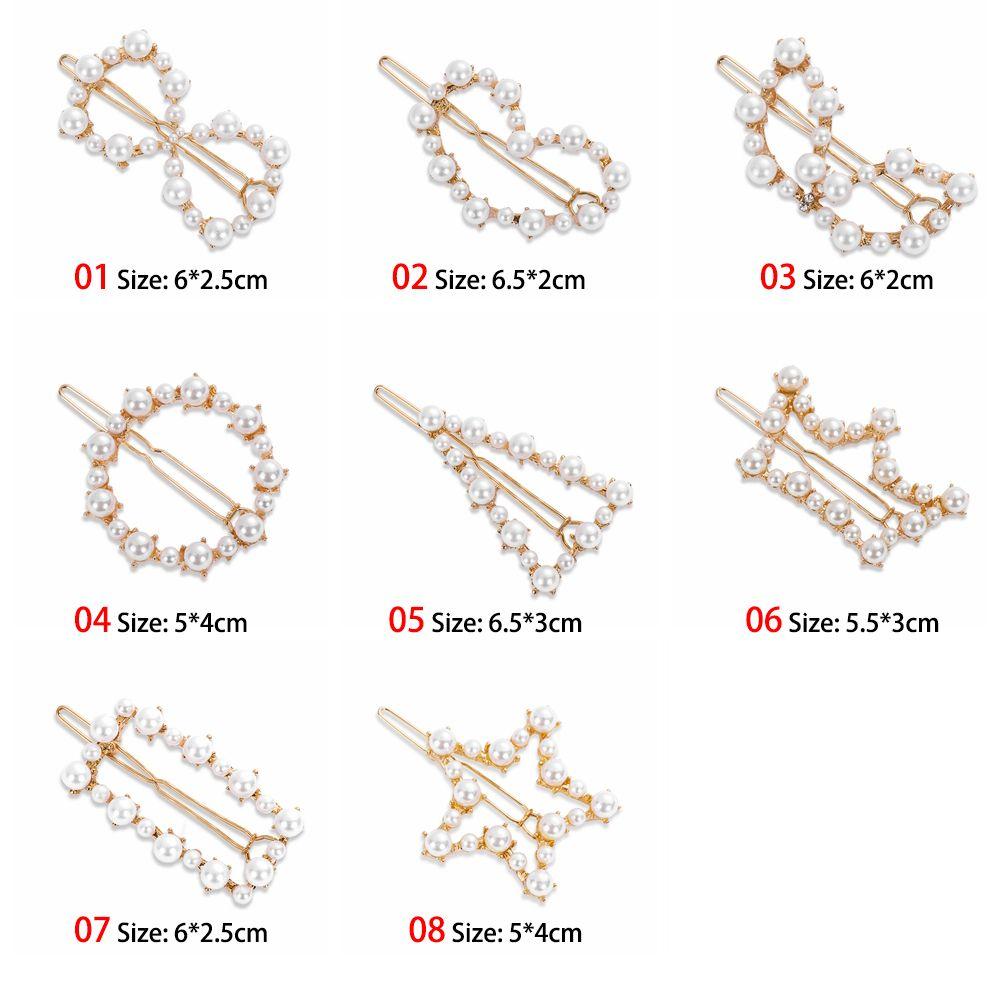 Дамы Девочки Укладка волос Головные уборы Женские жемчуга Шпильки Заколки для волос Заколки для волос