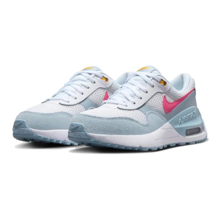 Nike Кроссовки Air Max SYSTM GS White Pinksicle Kids с синим оттенком Light-Armory-Blue DQ0284-113
