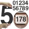 Black For Home Mailbox Hotel Address with Screw Door Label Numeral Tag Number Plate Sign 0 To 9
