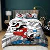 Exquisite The Cuphead Show Cartoon Bedding Sets Bed Supplies Set Duvet Cover Bed Comforter Set Bedding Set Birthday Gift