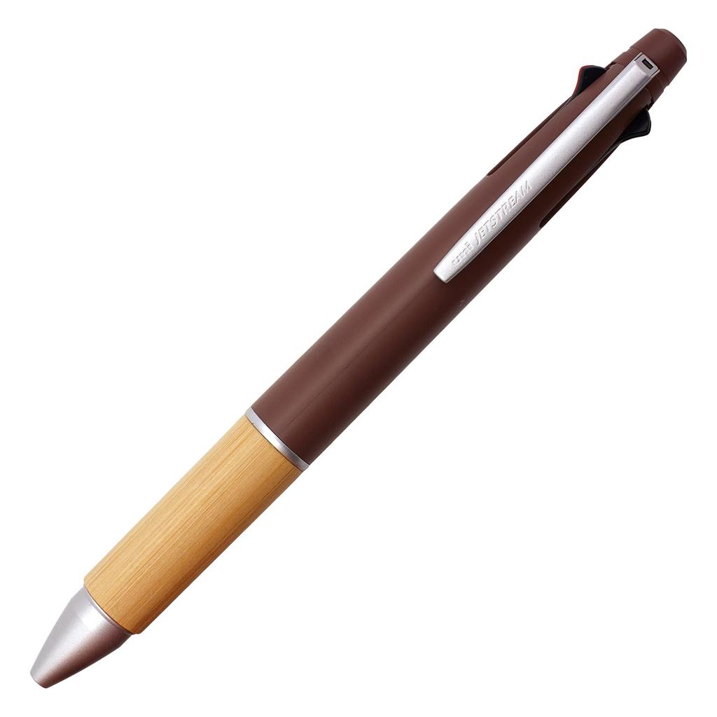 Limited Edition Jetstream Bamboo MSXE52 4&1 Multi-Function Pen, 0.5mm, (Cedarwood)