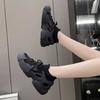 Мода Без Каблука Экокожа Женские Ботинки Оригинальный Каблук Оксфорд Женская Обувь Женская Обувь Каблук Кроссовки Спорт Промышленный Пошив