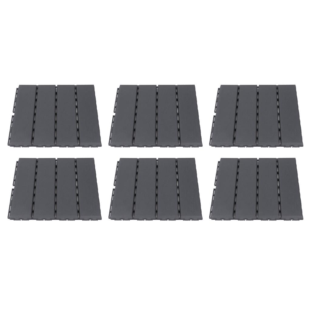 36 шт. пластиковых блокирующихся плиток 12x12 дюймов, напольная плитка для патио, веранды, балкона
