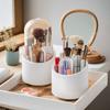 Ведро для хранения кистей для макияжа, пыленепроницаемый прозрачный настольный органайзер для губной помады и косметики