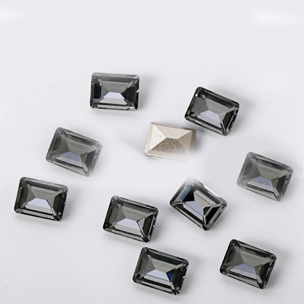 10 шт. кристаллы для ногтей 3D нейл-арт стразы заостренные задние подвески драгоценные камни для ногтей украшения макияж одежда обувь