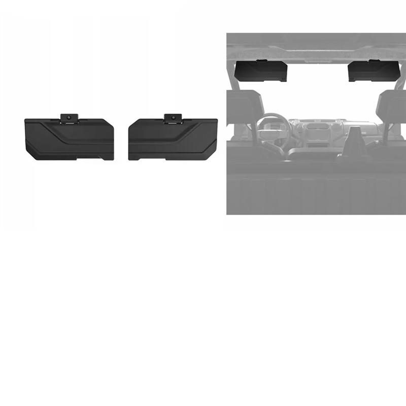 A28G-Front Sunvisor Shades 1Pair Black Visor 2890288 For Polaris Ranger XP 1000 Ranger 1000 SP570 2018-2025