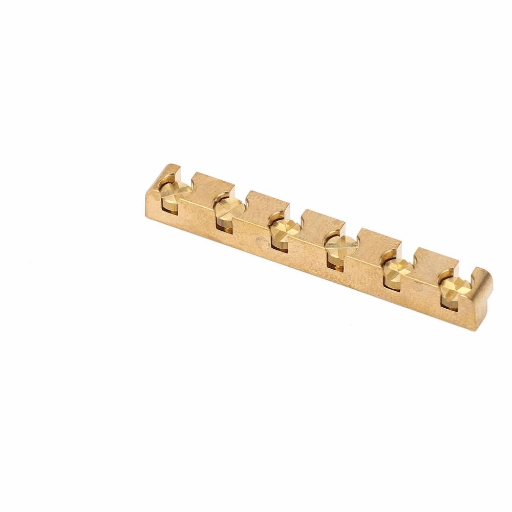 Brass Material Adjustable Guitar Nut Golden Electric Guitar Nut Brass Guitar Nut Guitar Accessory