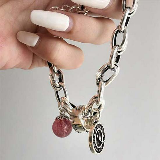 Elegant Niche Silver Bracelet with Concave Square Beads - High-End Luxurious Design