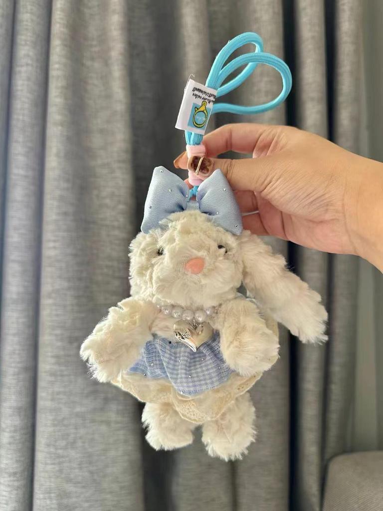 Bonnie Bunny Plush Keychain: Cute Girl Doll Bag Charm & Bestie Birthday Gift