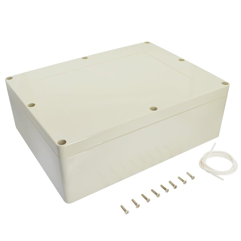 LeMotech Водонепроницаемая пылезащитная IP65 Пластиковая ABS Распределительная коробка Универсальный корпус для электрических проектов Светло-серый 3,3 x 2,3 x 1,3 дюйма (83 x 58 x 33 мм)