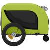 Bicycle Trailer for Dogs Green and Black Oxford Fabric & Iron