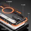 Совместимо с двухцветным магнитным чехлом-книжкой Edge Dunjia для iPhone 16 Pro, защитный чехол-скин i15 в стиле color-block для iPhone 17