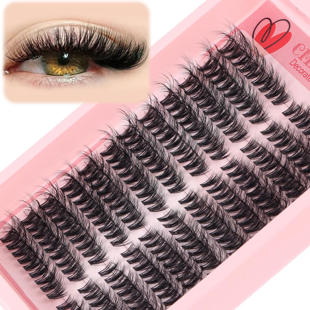Soft & Natural Segmented False Eyelashes - C Curl, Subtle European/American Style. Choose Your Look for a Big Eye Effect.