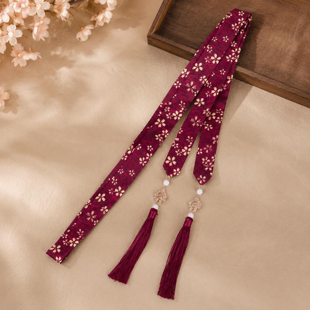 Retro Style Long Hair Straps Chinese Hanfu Hair Bands Hair Ribbons Headdress For Girls Women