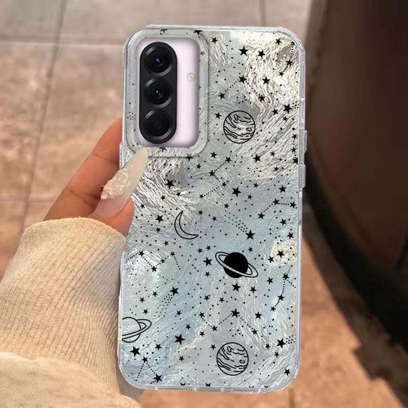 Чехол для телефона Samsung Galaxy A56 A54 A36 A16 A25 A35 A26 A15 A06 A55 A32 S25 S24 S23 S22 Plus Ultra FE со звездным небом