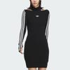 adidas Оригинальное премиальное вязаное платье черное женское JI7056