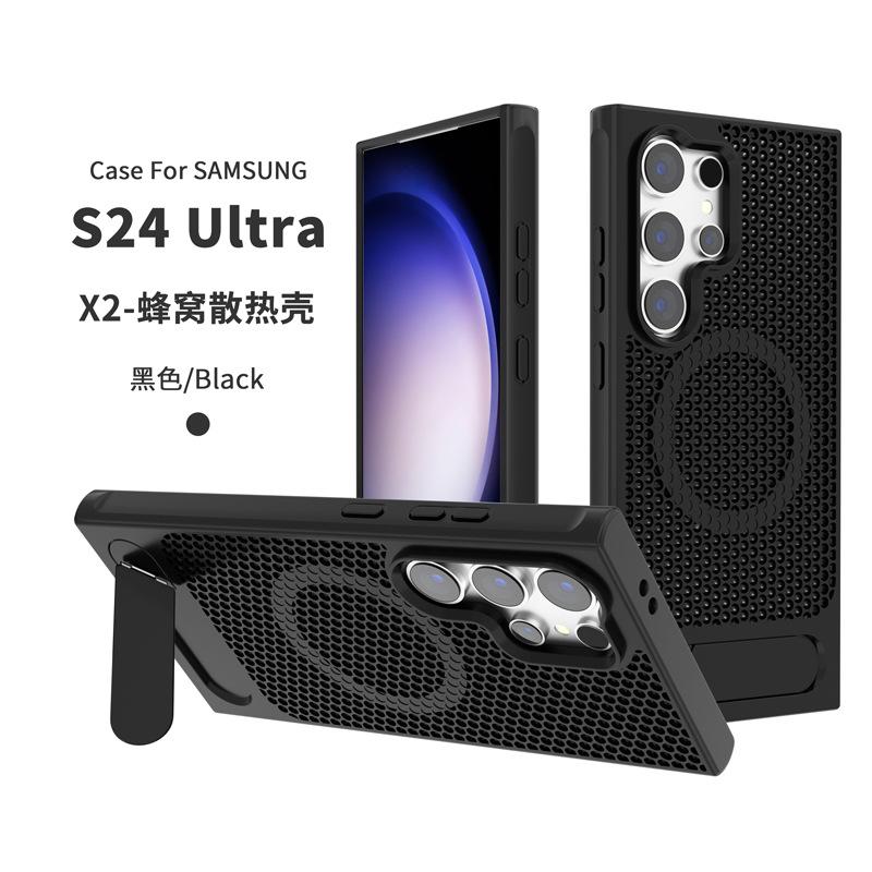 Применимо к Samsung s25 косой флип-подставка чехол для мобильного телефона сотовый дышащий чехол с рассеиванием тепла s24plus магнитный чехол для мобильного телефона
