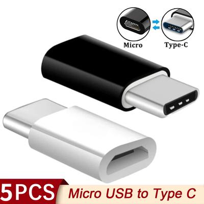 5 шт. адаптер Micro USB Female to Type C Male OTG конвертер Micro-B to USB-C разъем зарядный кабель адаптер аксессуары для телефона