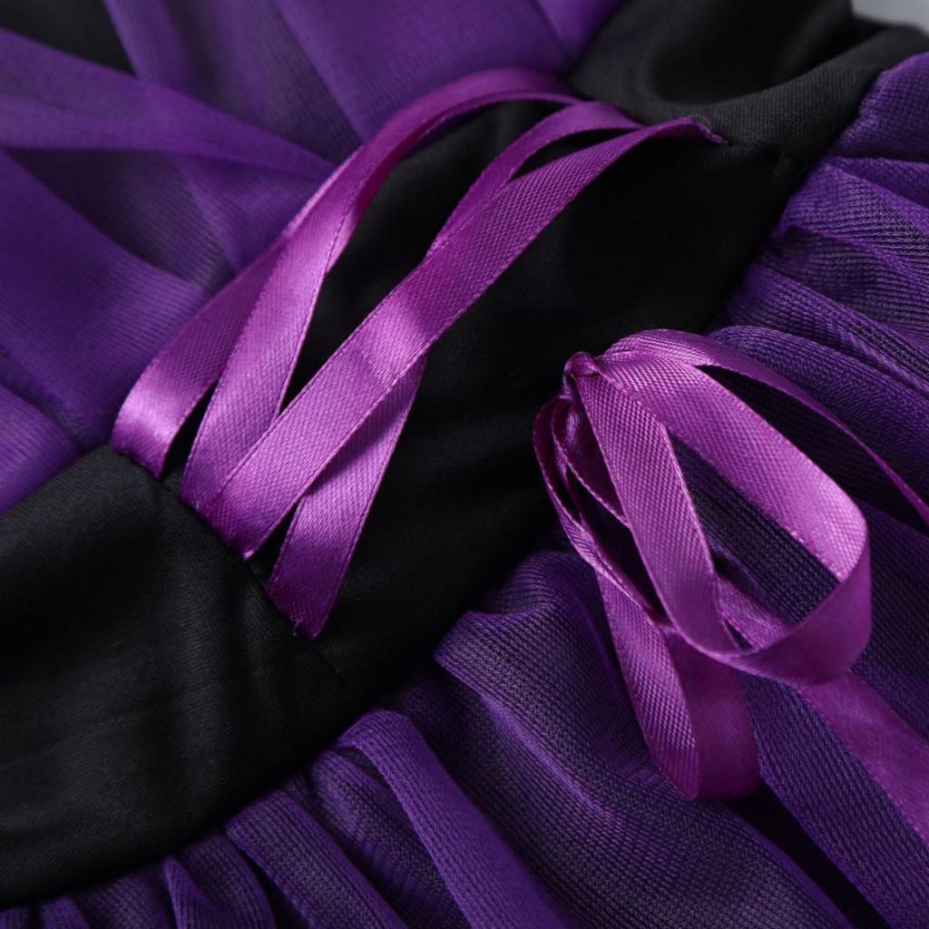 Платье для девочек на Хэллоуин, принтованное платье, костюм для ролевой игры ведьмы, костюм для косплея, маскарадный костюм