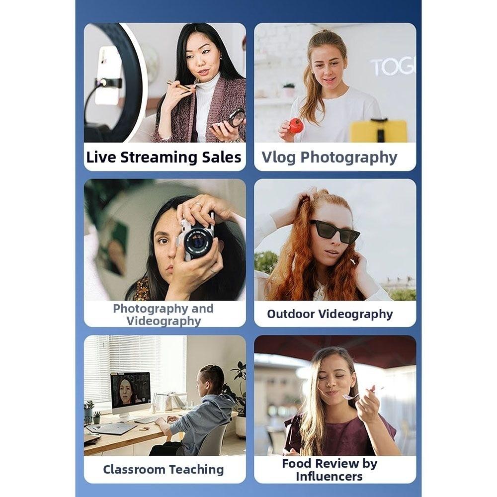 Type-C Digital Collar Microphone 360° Omnidirectional Pickup Lapel Mic Live Broadcast