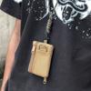 Японский повседневный холщовый маленький кошелек с подвесным воротником, мини-держатель для монет, сумка на молнии для мужчин и женщин, сумка для ключей Ins