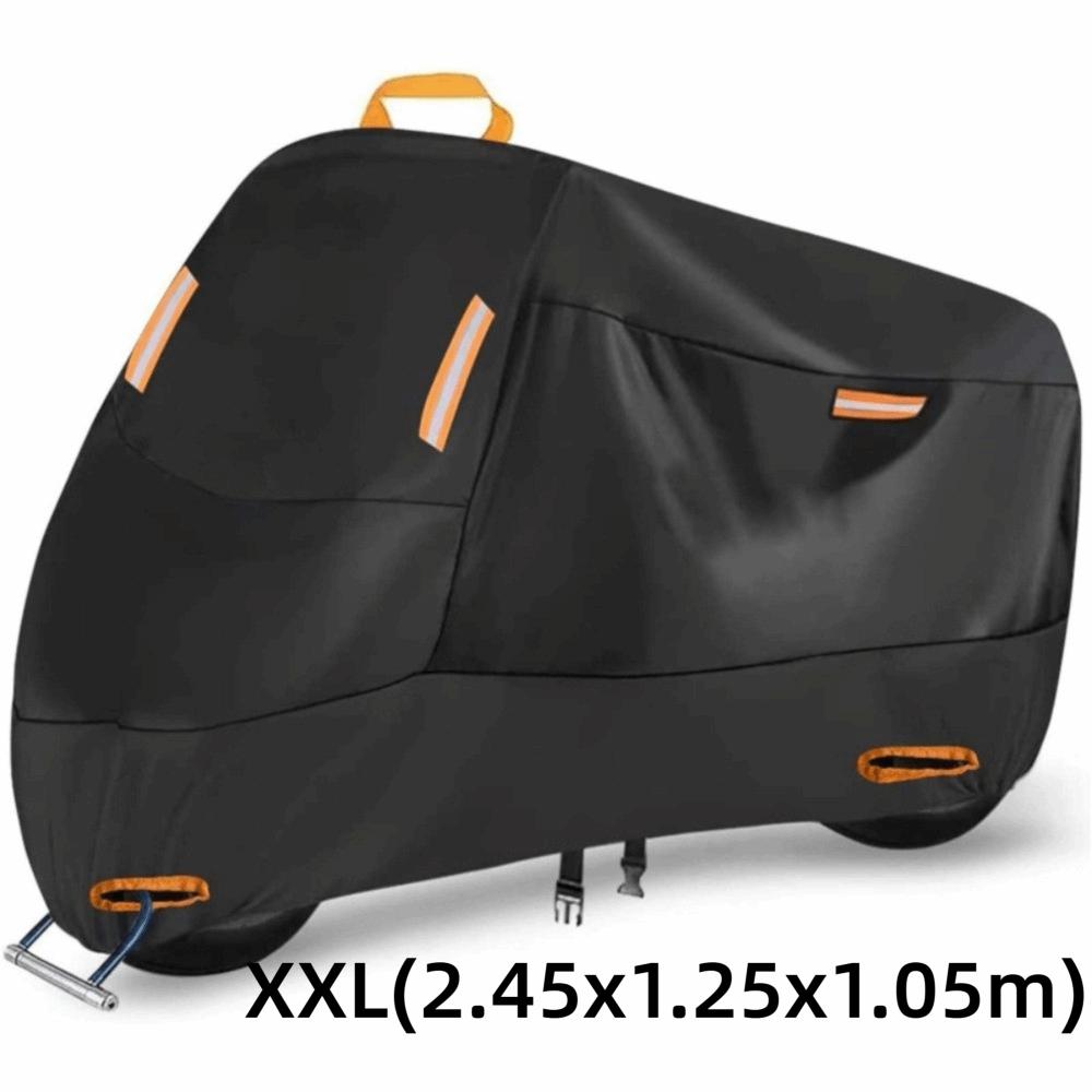 Waterproof Motorcycle Tarpaulin Thickened Scooter Cover Durable UV Protective Cover  Outdoor