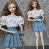 Fashion 11.5" Dolls Coat Casual Wears Party Clothes Dresses Kids Toys 1/6 BJD Dolls  30cm Doll