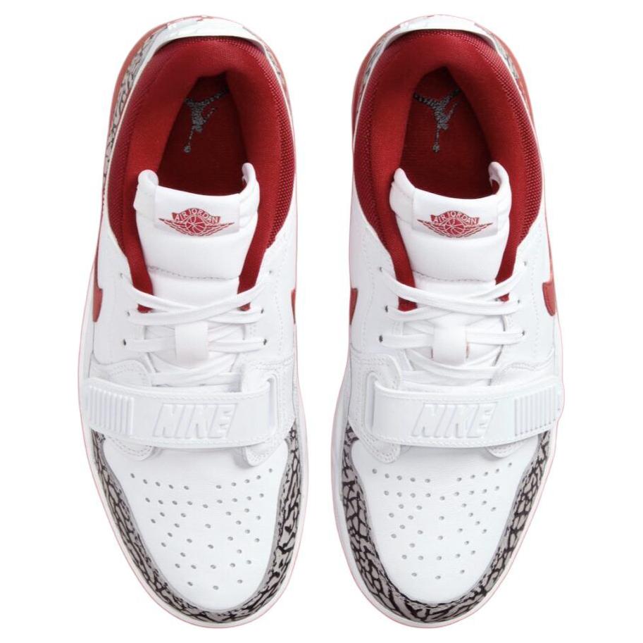 Air Jordan Jordan Legacy 312 Low Белый Красный Тренажерный Женские Кроссовки Цементно-Серый Черный FQ7827-106