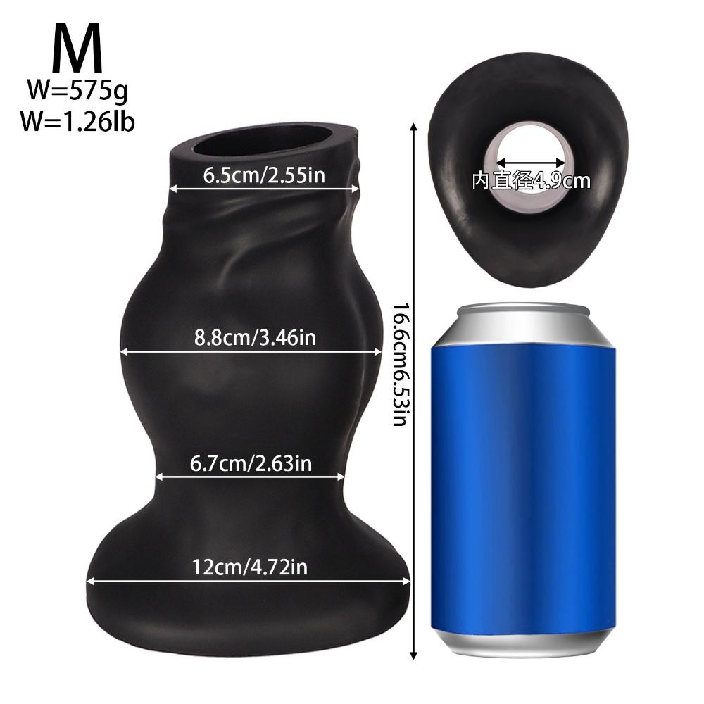 Премиальный полый анальный плаг из жидкого силикона - Мягкий дизайн кулака, анальная секс-игрушка для мужчин и женщин, расширитель анального отверстия для анальных тренировок и сольной игры