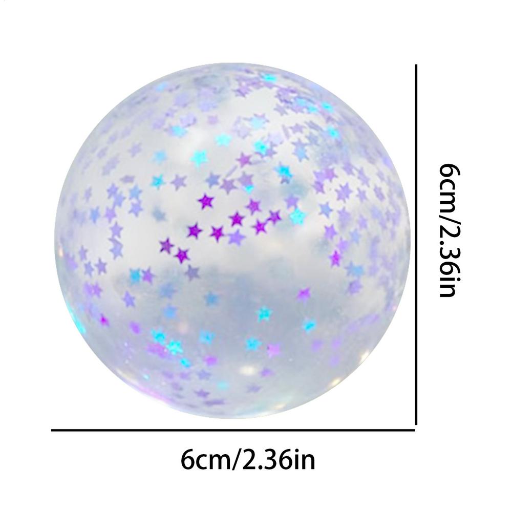 Stress-relieving Maltose Balls Slow-rebound Stress-relieving Balls Auroraa Sequin Squeeze Toys Glitter Squeeze Ball Stress Toys