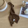 Leopard Print Polka Dot Scarf Printed Shirt Tie Elegant Floral Scarf  Party
