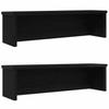 VidaXL Stackable Kitchen Shelves 2 Pcs Black 50x15x16 Cm, Kitchen Storage Shelf, Cabinet Organizer,, 860484