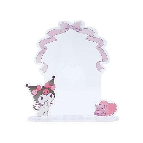 Sanrio Kuromi Cheki Stand (Enjoy Idol) 950220 Acrylic Stand with Heart-Shaped Hole on Back Frame