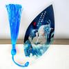 Chinese Style Four Beauties Leaf Vein Bookmark - Artistic Craft Gift