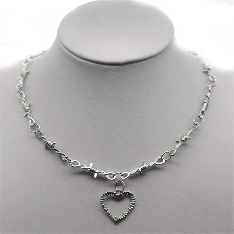 Колючая проволока Маленькая проволока Хип-хоп аксессуары Готический панк стиль Колючки Колючки Цепь