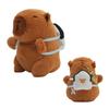 Clearstone Capybara Plush Keychain, Chavimaru Sushi with Music, 13cm, Brown
