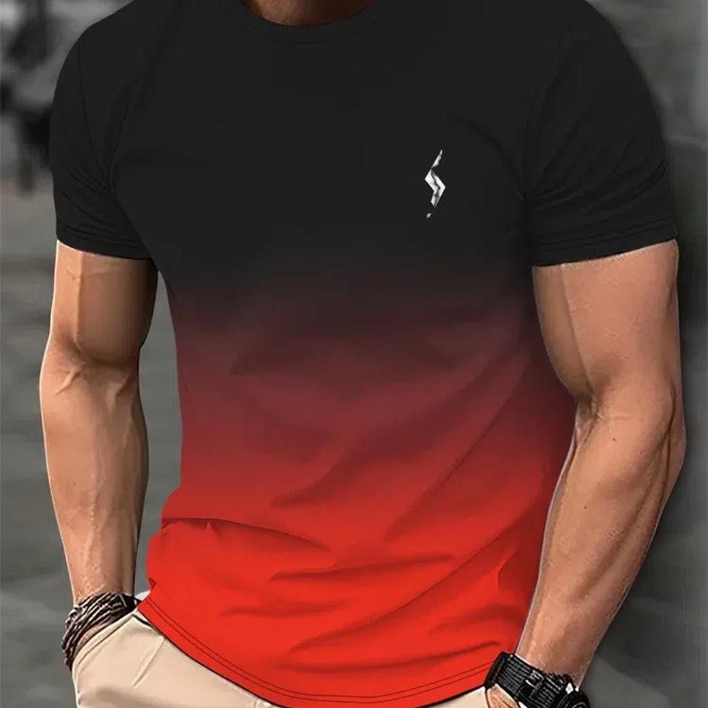 Мужская повседневная футболка с разноцветным принтом Футболка King Fitness Shirt Oversize Топы с коротким рукавом для мальчиков Винтажные мужские футболки