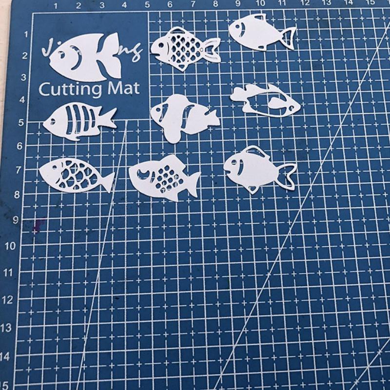 Рыбы металлические трафареты трафареты для DIY Скрапбукинг/фотоальбомы штампы декоративное тиснение DIY бумага