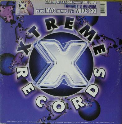 12-дюймовая пластинка MOE GREEN & DUANE STASSE PRESENT GO - Повестка дня на сегодня XTR805 Xtreme Records 2000 США Танцевальная и электронная Б/У