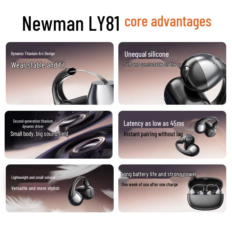 Беспроводные спортивные наушники с костной проводимостью Newmine LY81