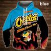 Мультяшная 3D толстовка Cheetos с капюшоном, мужская и женская, с длинным рукавом, оверсайз, с графикой Haikyuu