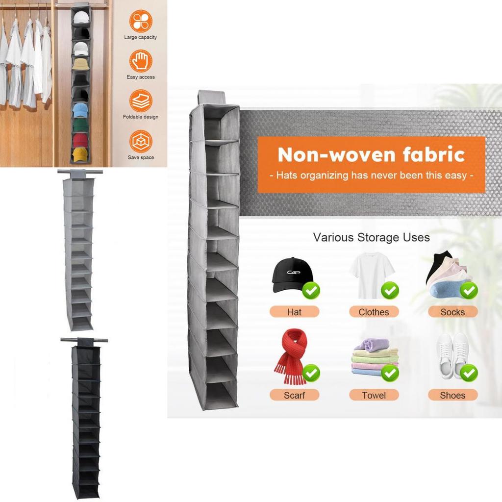 Сумка для хранения обуви с несколькими слоями для организации в спальне, гардеробе и для подвешивания на стену