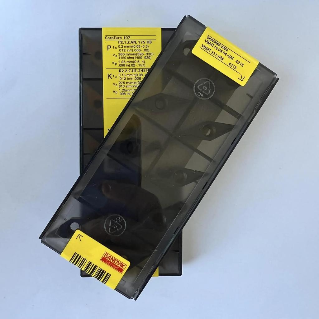 Original Sandvik / VBMT160404-UM 4315 / CNC Lathe Carbide Blade 10 PCS