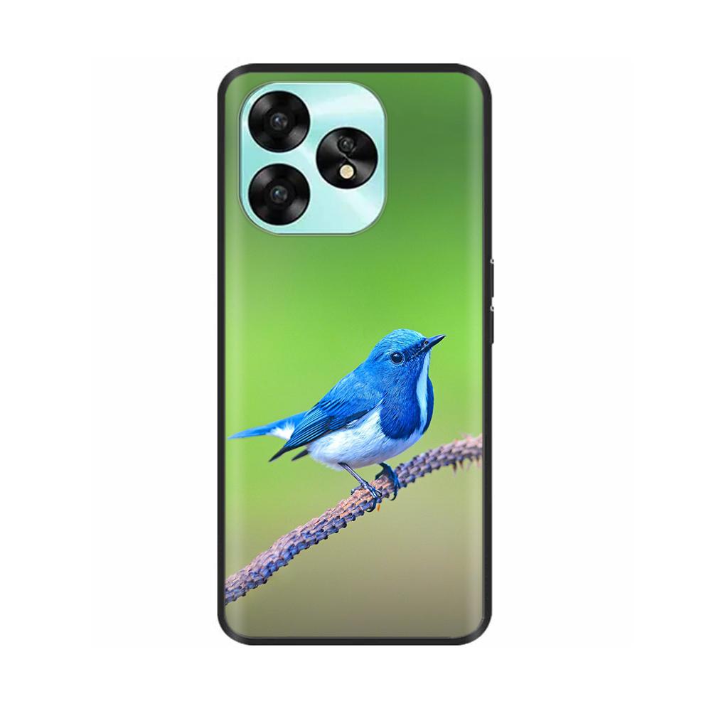 Чехол для Umidigi A15 A15C Милый Цветок Мышь Ударопрочный Силиконовый Мягкая Задняя Крышка для Umidigi A15C NFC A 15 Мобильный Защитник Fundas